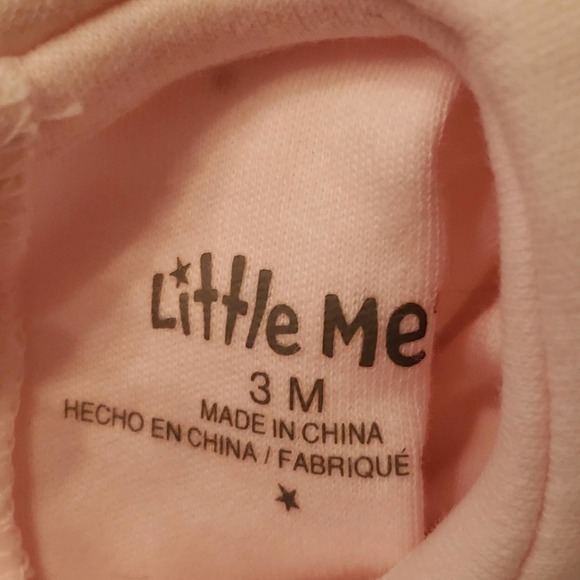 Little Me Bodysuit and Dress Set Pink 3 Month - Picture 7 of 8